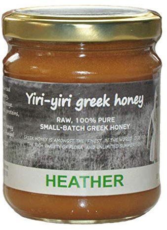 RAW GREEK HONEY 100% PURE - MEDITERRANEAN AUTUMN HEATHER 260g - from the Mantoudi area of Evvoia