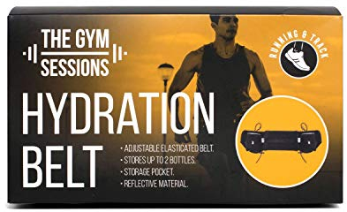 The Gym Sessions - Trinkgürtel mit Flaschenhalter - Hydration Belt - verstellbarer Gurt, reflektierend