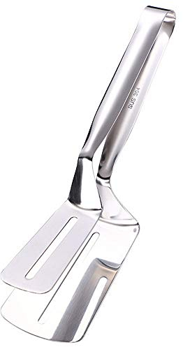 Fish Spatula Cooking Tongs Stainless Steel Fish Spatulas for Cooking Flipping Frying and Grilling Steak Serving Tongs Easy to Use