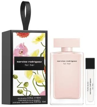 Narciso Rodriguez For Her 2-teiliges Geschenkset (For Her Eau de Parfum 3.3 Fl. Oz + Eau de Parfum Mini, 0,33 fl. Oz)