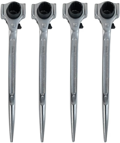 ECI 4 x Gerüstbauratsche 19/22 mm mit Doppelhammer