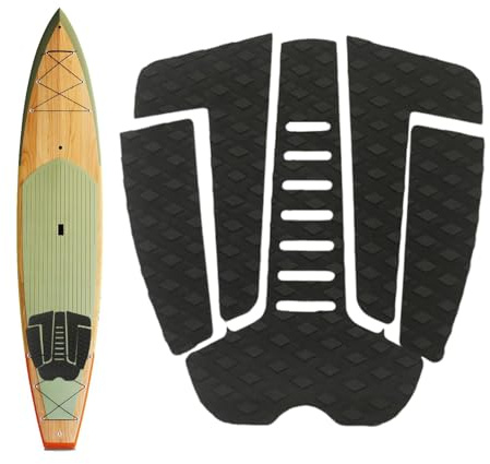 Surfbrett-Deck-Traktionspads, stark haftende Traktionsmatte – Surfzubehör, komfortables Skimboard-Griffpolster für Surfbretter, Fischschwein
