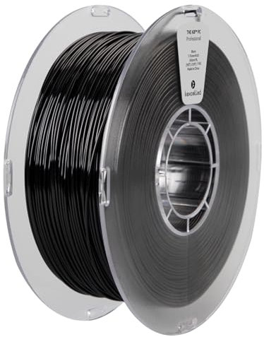 kexcelled PC Filament 1,75 mm, Polycarbonat 3D-Drucker Material, Hohe Festigkeit und Zähigkeit und Hitzebeständigkeit, Maßgenauigkeit +/- 0,03 mm, 1 kg (2,2 lbs) Spule, Schwarz