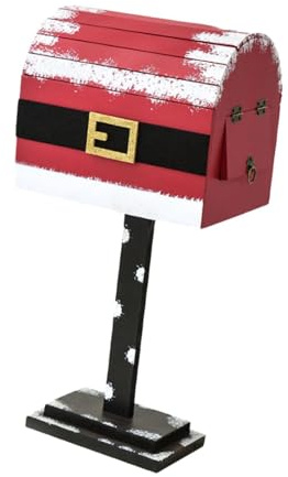 harayaa Buzón de Papá Noel, decoración navideña, buzón de Navidad, buzón para Fiestas, Interior y Exterior, Navidad