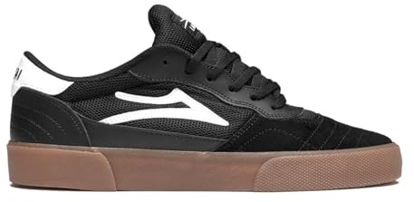 Lakai Herren Cambridge Low-Top Skateboardschuhe – Schwarz/Gummi Wildleder, Größe 11.5 US – Robuste, griffige & atmungsaktive Skateschuhe für Herren