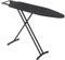 Szmst Large Ironing Board Full Size 131 * 33cm with Heat Resistant Cover,7 Adjustable Height(69-88cm),Non-Slip Legs and Safety lock Buckle Design Ironing Board and Iron Rest(Black)