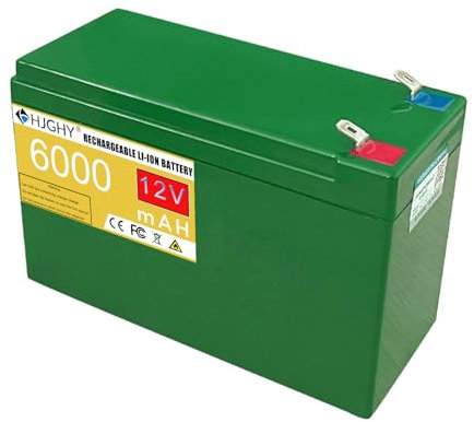 HJGHY 12V 6Ah 8Ah 10Ah 12Ah 15Ah 20Ah Rechargeable Electric Sprayer Lithium Li-ion Spare Battery Pack for Solar Light Backup Spraying Machine Energy Storage Battery,12,6Ah