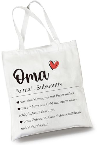 Muttertagsgeschenke für Mama/Oma, Personalisiert Baumwollbeutel Geschenk für Mama/Oma zum Geburtstag Muttertag, Stofftasche Mutter Geschenk Bonus Mama, Geburtstagsgeschenk für Mama Mütter/Oma
