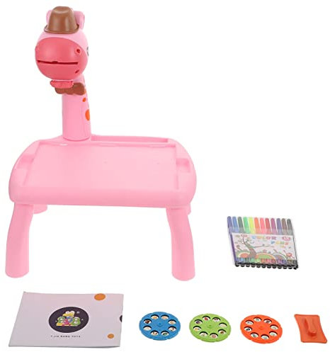 BESTonZON 1stk Projektion Zeichenbrett Intellekt Leuchtende Maltafel Stilvoller Projektionstisch Praktischer Lerntisch Leuchtende Schreibtafel Zeichenprojektor Plastik Rosa