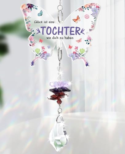 KAAYEE Geschenk für Tochter, Mutter Tochter Geschenk, Kristall Sonnenfänger zum Geburtstag Valentinstag Geburtstagsgeschenk von Mama