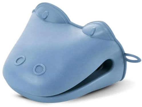 PARENCE.- Guanto da cucina in silicone antiscivolo Frog Design - accessorio manico originale e divertente per utensili, pentole e vassoi - mini guanto pratico e colorato