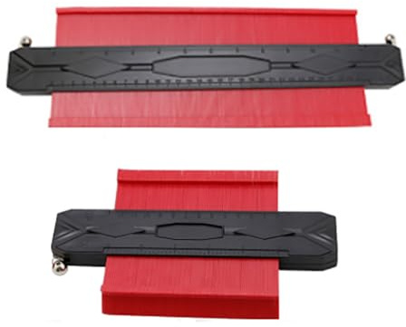 Herramienta De Calibre Contorno Con Bloqueo Aluminio 5 Pulgadas O 12 Pulgadas Para Rastreo Patrones Con Precisión Herramienta Replicación Y Pisos