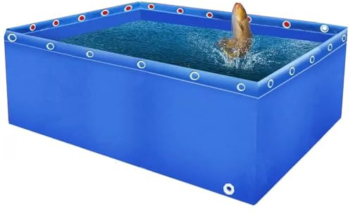 Piscina multifunzione in tela di PVC, durevole stagno fuori terra con valvola di scarico per stoccaggio dell'acqua e irrigazione da giardino