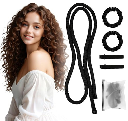 Boudin Cheveux Boucle sans Chaleur, Rouleau Boucle Sans Chaleur, Bandeau de Bigoudis Sans Chaleur, Bigoudi boucle Cheveux de Sommeil Doux, pour Cheveux Longs Moyens et Courts