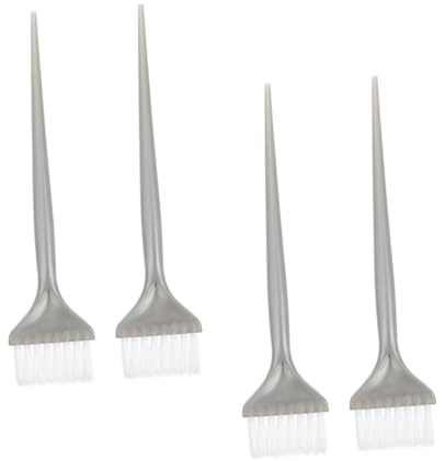 Genérico Juego de 4 Brochas Aplicadoras para Tinte de Cabello Cerdas Suaves y Flexibles Aptas para Uso Profesional y Doméstico Adecuado para Peluquerías y Barberías
