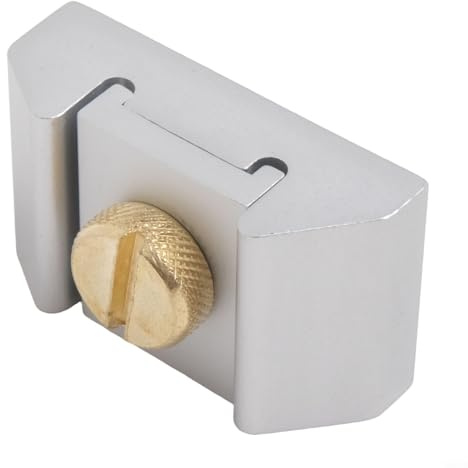 Blocco di carta vetrata per levigatura e lucidatura dei bordi, strumento di levigatura in lega di alluminio con viti placcate in rame per un fissaggio sicuro della carta, confezione da 3 include S (C)