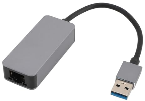 YUKERMARB Adaptador USB a Ethernet, Tarjeta de Red Gigabit USB 3.0 a RJ45 de 2,5G con Carcasa de Aleación de Aluminio y Chip RTL8156B, para OS X Linux XP