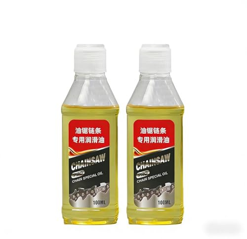 2 Pièces Lubrifiant À l'huile De Scie À Chaîne, 100ml Huile Tronconneuse Electrique, Lubrifiant pour Chaîne De Tronçonneuse Inoxydable, Anti-Rouille, pour Taille Haies, ÉQuipements Hydrauliques