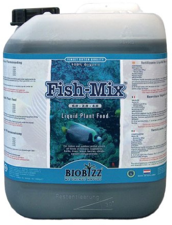 Engrais Biologique Fish Mix 5 litres - BioBizz, engrais émulsion de poisson biologique