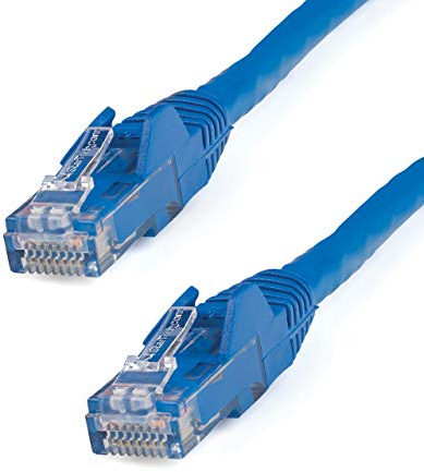 StarTech.com 5m CAT6 Ethernet Cable - Blue CAT 6 Gigabit Ethernet Wire -650MHz 100W PoE++ RJ45 UTP Category 6 Network/Patch Cord Snagless w/Strain Relief Fluke Tested UL/TIA Certified (N6PATC5MBL) | Gold-plated RJ45, Patch Cable, Ethernet Cord, 250Mhz, UTP, Strain Relief, 10Gbps speeds, 24AWG copper, UTP Network