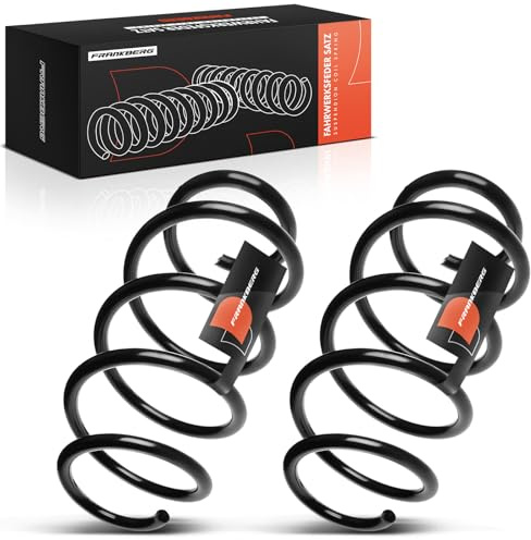 Frankberg 2 muelles de suspensión para eje delantero compatible con A3 8P1 2003-2012 A3 Sportback 8PA 2004-2013 Leon 1P1 2005-2012 Replace# 1K0411105BA