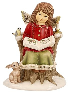 Goebel Weihnachtsdekoration Engelsfigur aus Porzellan hergestellt, Maße: 14.5 cm x 11.5 cm x 11 cm, 66-704-33-1