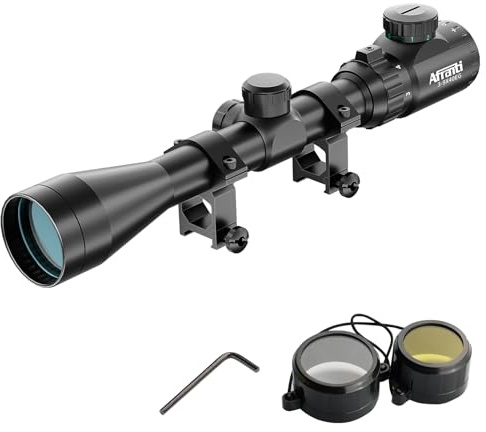 Afranti 3-9x40 EG Rifle Scope Red & Green Telescopic Illuminated Tactical Hunting with Free Mounts