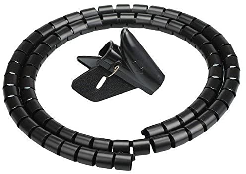 Gaine Spirale Flexible Universel - Gestion des Câbles - Kit De Câble Rangement - Gaine Cache Cable Spirale - Gaine Etanche pour Cable Electrique, pour Rangement Câbles pour Protéger Le Câble