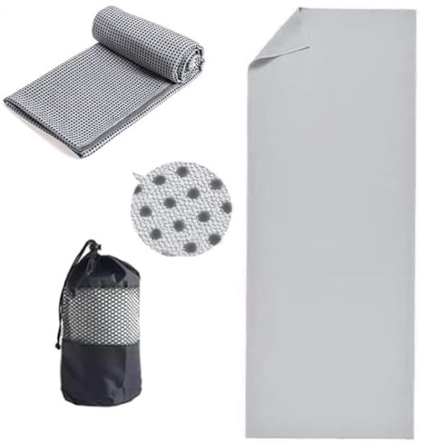 Yoga Towel Yoga Mat Towel Non Slip Hot Yoga Towel Quick Dry Fitness Mats Towel Ultra Soft and Sweat Absorbent Grip Dot Washable Grip Towels With Free Mesh Carry Bag