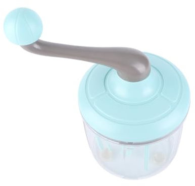 Handgekurbelter Sahnemixer, Manueller Schneebesen, Backen, Mischwerkzeuge, Küchenzubehör, 1100 Ml, ABS + PET, Weiß