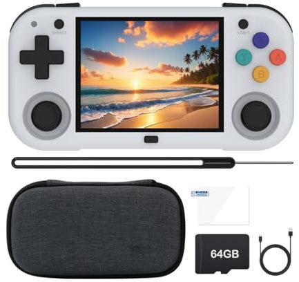 XUMINI M Retro Handheld Gaming Console 64G, Cortex-A53 Linux System Arcade Gaming Console 2.8-Inch IPS Screen Portable Video Game Consoles