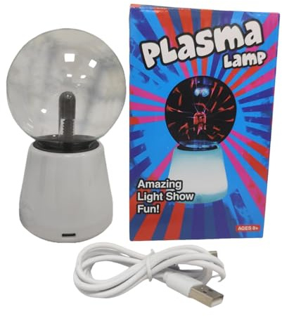Tuxuseo Lampada al plasma, illuminazione tattile a 7 colori, grande sfera al plasma, per soggiorno, camera da letto, ufficio, casa e decorazione