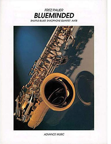Blueminded: Shuffle-Blues. 4 Saxophone (AATBar). Partitur und Stimmen.