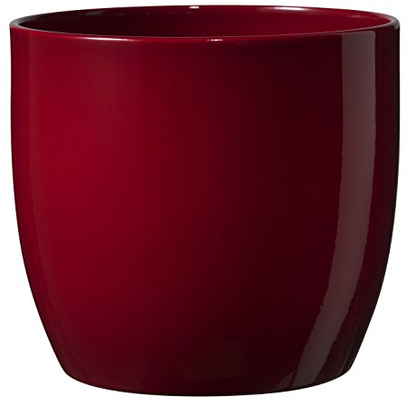 Soendgen Keramik Blumenübertopf, Basel Full Color, bordeaux, 14 x 14 x 13 cm, 0069/0014/1582