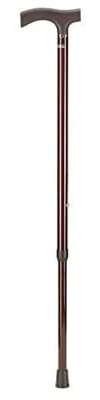 OSSENBERG Carbonstock mit Fritzgriff in Carbon Bordeaux - Verstellbarer Gehstock - Gehhilfe mit hoher Belastbarkeit - Spazierstock - Wanderstock glänzend mit Raute Muster - belastbar bis 120KG