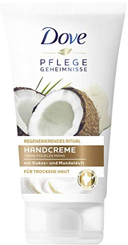 Dove Women's Hand Cream Pack of 6 Care Secrets Regenerating Ritual for Dry Skin Coconut Almond Fragrance (6 x 75 ml) Coconut