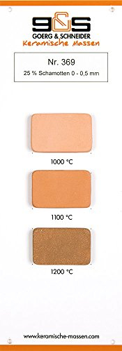Goerg & Schneider Tonmasse 369 - lachs, schamottiert, Ton zum Töpfern/Aufbauen