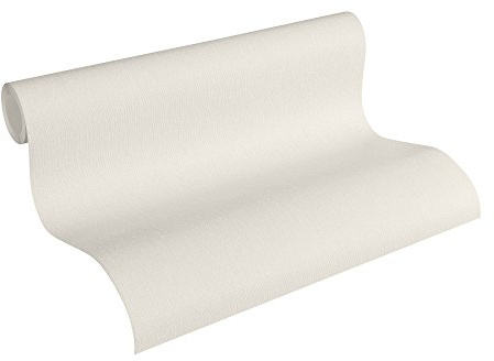 A.S. Création Pure Elegance Vliestapete mit Textilstruktur 0,53 x 10,05 m – Creme, Beige – Uni Tapete mit Struktur - einfarbige creme Wandtapete für verschiedene Räume - 297310