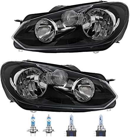 EISENFELS Bundle Set 70801254 Scheinwerfer rechts & links + OSRAM Leuchtmittel H15 Cool Blue Intense H7 NIGHT BREAKER kompatibel mit Golf VI 5K1 typ Hella