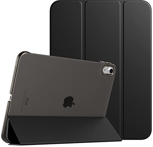 TiMOVO Cover Custodia Compatibile con iPad (A16) 11 Generazione 11 Pollici 2025/iPad 10 Generazione 10,9 2022, Retro in PC Rigido Semi-Trasparente, Auto Sveglia/Sonno, Nero