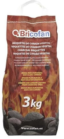 Sac BRIQUETTES Carbon Vegetal 3 KGS