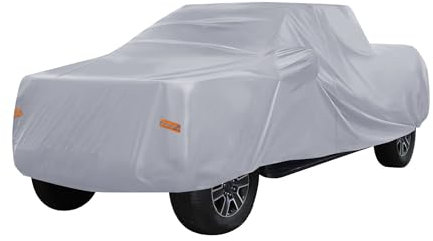X AUTOHAUX Autoabdeckung Auto Abdeckplane Pickup Fahrzeug LKW Outdoor Vollgarage für Toyota Tacoma Crew Cab Pickup 4-Türer