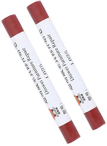Tnfeeon Möbelkratzfarbe Kreide, einfach zu verwenden, umweltfreundlich Möbelfarbe Bodenreparaturkreide 2 Stück für Holzoberflächen Reparatur (Palisander)