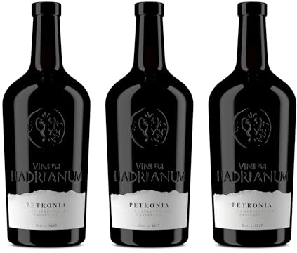 3 Bottles Italian PETRONIA 2022 White Wine (Color Straw Yellow) by Vinum Hadrianum | Passerina Colli Aprutini IGT Hi- Embrace Wine | Excellence in Every Sip - (Each Bottle 750 ml)