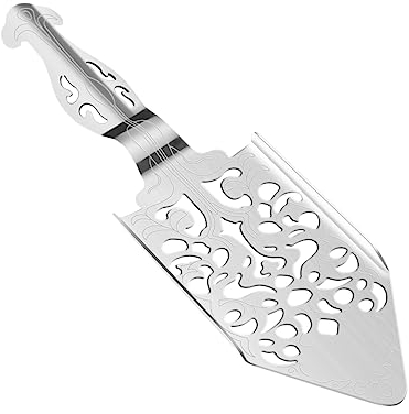 PRETYZOOM Cuchara de Absenta Cuchara Coladora de Acero Inoxidable Colador de Azúcar Cubos para Filtrar Hielo Utensilio de Cocina Vintage