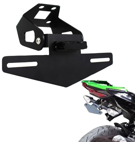 Motorrad Kurzes Kennzeichenhalter Halterung kompatibel mit für Kawasaki Ninja 400/250 Ninja400 Ninja250 Z400 2018 2019 2020 2021
