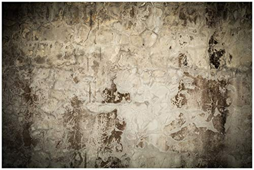 Wallario Glasbild Alte schmutzige Wand aus Beton mit abblätternder Farbe - 60 x 90 cm Wandbilder Glas in Premium-Qualität: Brillante Farben, freischwebende Optik