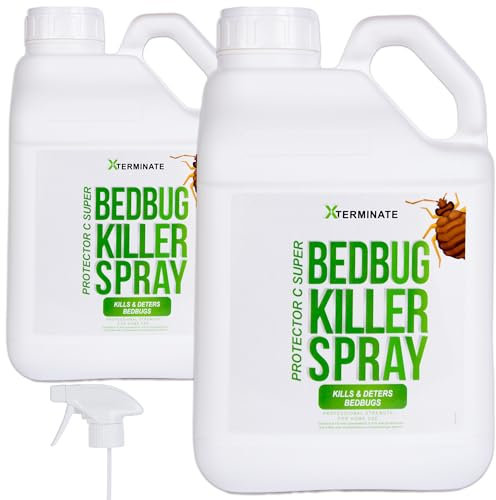Xterminate Bed Bug Killer Triple Action Insecticide 10L Professional Indoor Formula Also Kills, Ants, Mites, Cockroaches, Fleas, Use On Mattresses, Carpets, Homes, Hospitals, Offices, HSE Approved