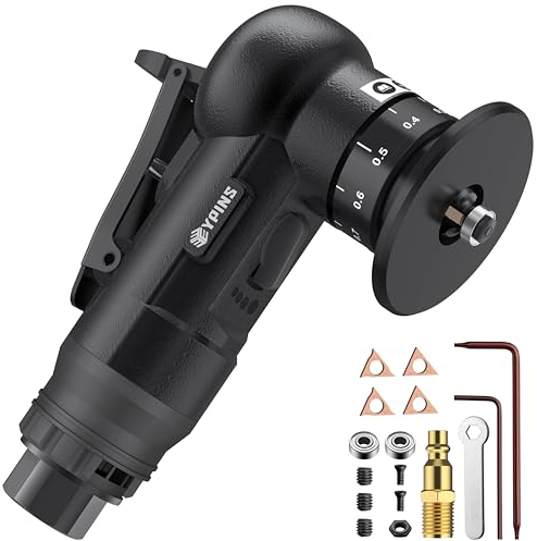EYPINS Smussatrice Pneumatica,30000 rpm,Utensile per Smussare con Inserti R e Inserti C,Adatta per Lucidatura,Sbavatura