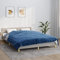 Coavain Manta con peso de 220 x 235 cm, color azul, 15 kg, manta de relajación, transpirable, manta pesada, manta para dormir profunda, manta pesada para dormir profundo